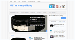 Desktop Screenshot of alltheheavylifting.com