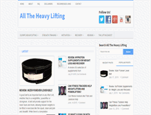 Tablet Screenshot of alltheheavylifting.com